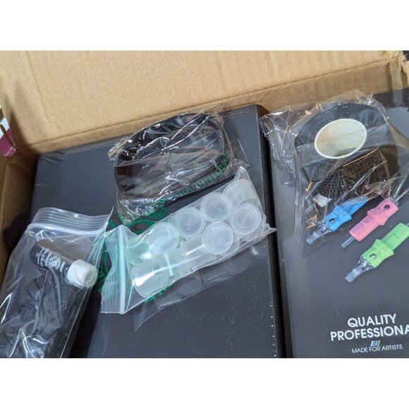 Dragonhawk X7 Wireless Tattoo Pen Kit Rotary Machine 3.5mm Stroke 20Pcs Cartridg - Picture 8 of 9